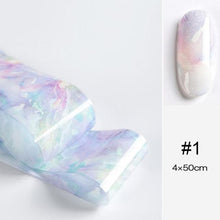 Load image into Gallery viewer, Glitter Marble Series Nail Transfer Foil Stickers Gold White And Black Bright Slider For Nails Decoration Manicures Marble Nail Art Stickers Water Transfer Nail Decals Full Wraps Gradient Acrylic Nail Kits for Women Manicure Decoration Accessory