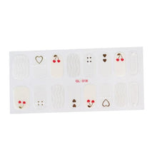Load image into Gallery viewer, Glitter Series Shiny Manicure Decoration Designed Nail Art Stickers Nail Decoration Nail Wraps Shiny Tattoos Kids Nails Art Decoration Nail Strips Shiny French Tip Guides Stickers French Nail Stickers Form Fringe Guides
