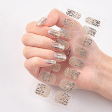 Load image into Gallery viewer, Glitter Series Shiny Manicure Decoration Designed Nail Art Stickers Nail Decoration Nail Wraps Shiny Tattoos Kids Nails Art Decoration Nail Strips Shiny French Tip Guides Stickers French Nail Stickers Form Fringe Guides