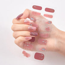 Load image into Gallery viewer, Glitter Series Shiny Manicure Decoration Designed Nail Art Stickers Nail Decoration Nail Wraps Shiny Tattoos Kids Nails Art Decoration Nail Strips Shiny French Tip Guides Stickers French Nail Stickers Form Fringe Guides