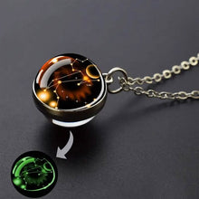 Load image into Gallery viewer, Glow-in-the-Dark Zodiac Pendant Necklace