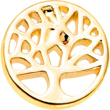 Load image into Gallery viewer, 5/16 Gold Tone Tree of Life Cutout Tragus Cartilage Earring