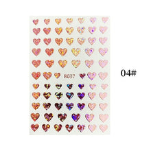 Load image into Gallery viewer, Gold Christmas Snowflake 3D Nail Stickers Sparkly Iridescent Silver Xmas Tree Elk Deer Transfer Sliders Winter Nails Accessories Design Decor Tip Transfer Nail Decals Sticker For Pretty Girl Self-Adhesive Nail Decals Designer Nail Stickers