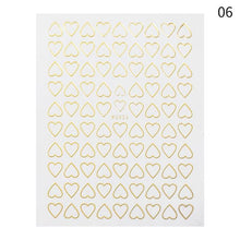 Load image into Gallery viewer, Gold Christmas Snowflake 3D Nail Stickers Sparkly Iridescent Silver Xmas Tree Elk Deer Transfer Sliders Winter Nails Accessories Design Decor Tip Transfer Nail Decals Sticker For Pretty Girl Self-Adhesive Nail Decals Designer Nail Stickers
