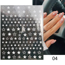 Load image into Gallery viewer, Gold Christmas Snowflake 3D Nail Stickers Sparkly Iridescent Silver Xmas Tree Elk Deer Transfer Sliders Winter Nails Accessories Design Decor Tip Transfer Nail Decals Sticker For Pretty Girl Self-Adhesive Nail Decals Designer Nail Stickers