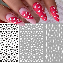 Load image into Gallery viewer, Gold Christmas Snowflake 3D Nail Stickers Sparkly Iridescent Silver Xmas Tree Elk Deer Transfer Sliders Winter Nails Accessories Design Decor Tip Transfer Nail Decals Sticker For Pretty Girl Self-Adhesive Nail Decals Designer Nail Stickers