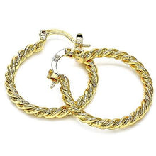 Load image into Gallery viewer, Gold Filled Twist Hoop Earring