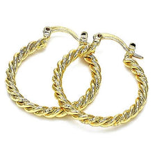Load image into Gallery viewer, Gold Filled Twist Hoop Earring
