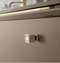 Load image into Gallery viewer, Gold Luxury Door Handles Zinc Alloy Cabinet Handle Drawer Knobs European Wardrobe Pulls Kitchen Furniture Handle Wardrobe Drawer Dresser Closet Furniture Door Handles Knobs Kitchen Office Home Hardware