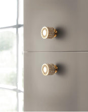 Load image into Gallery viewer, Gold Luxury Door Handles Zinc Alloy Cabinet Handle Drawer Knobs European Wardrobe Pulls Kitchen Furniture Handle Wardrobe Drawer Dresser Closet Furniture Door Handles Knobs Kitchen Office Home Hardware