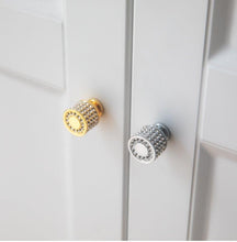 Load image into Gallery viewer, Gold Luxury Door Handles Zinc Alloy Cabinet Handle Drawer Knobs European Wardrobe Pulls Kitchen Furniture Handle Wardrobe Drawer Dresser Closet Furniture Door Handles Knobs Kitchen Office Home Hardware