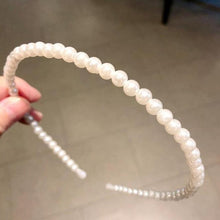 Load image into Gallery viewer, Gold Metal Hairbands For Women Hair Accessories Designer Band Hoops Wedding Pearl Headband Metal Bridal Headwear Bands