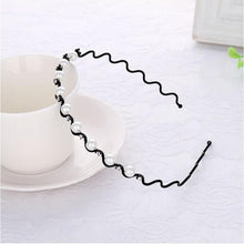 Load image into Gallery viewer, Gold Metal Hairbands For Women Hair Accessories Designer Band Hoops Wedding Pearl Headband Metal Bridal Headwear Bands