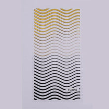 Load image into Gallery viewer, Gold Silver 3D Nail Sticker Curve Stripe Lines Nails Stickers Gradient Adhesive Striping Tape Nail Art Stickers Decal Decoration Metallic Curve Strip Line Nail Decal Self-Adhesive 3D Wave Design Decoration for Women Girls