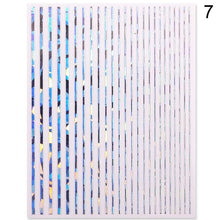 Load image into Gallery viewer, Gold Silver 3D Nail Sticker Curve Stripe Lines Nails Stickers Gradient Adhesive Striping Tape Nail Art Stickers Decal Decoration Metallic Curve Strip Line Nail Decal Self-Adhesive 3D Wave Design Decoration for Women Girls
