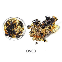 Load image into Gallery viewer, Gold Silver Irregular Aluminum Foil Paper Nail Art Sticker 3D Glitter Manicure UV Gel Polish Nail Decoration Tools Decoration Stickers Decoration New Gold Nail Transfer Foils for Nail Arts Nails Supply Holographic Effect Nail Art Foil Stickers