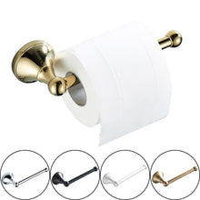 Load image into Gallery viewer, Gold Toilet Paper Holders Black Bronze Wall Mounted Chrome Antique Tissue Hanger White Roll Holder For Kitchen Bathroom Hotel Toilet Paper Holder Bathroom Toilet Paper Roll Holder Wall Mounted Retro Carved Style Tissue Holder