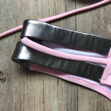 Load image into Gallery viewer, Golden Bikini Set Padded Women Swimsuit Push Up Swimwear Summer Beachwear Bathing Suit Women's Push Up Two Piece Bikini Swimsuits Elegant Lace Up Bathing Suits