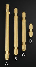Load image into Gallery viewer, Golden Brass Knurled Textured Simple Kitchen Cabinet handle And Handles Drawer Pulls Bedroom Door Knobs Cupboard Bathroom Door Handles Brushed Brass Pulls For Cabinets