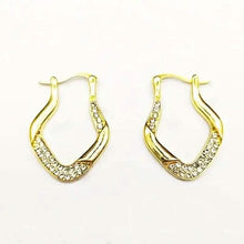 Load image into Gallery viewer, Golden Plated Zircon Jewelry Earrings