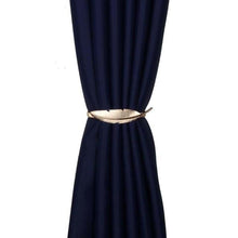 Load image into Gallery viewer, Golden Silver Curtain Clip Curtains Holders Feather Shape Tieback Buckle Clips Curtain Accessories Home Decor Modern Simple Style Curtain Tie Backs Decorative with Spring Curtain Strap Metal Plating Decorative Accessories 30cm