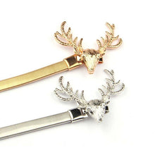 Load image into Gallery viewer, Golden Silver Curtain Clip Curtains Holders Feather Shape Tieback Buckle Clips Curtain Accessories Home Decor Modern Simple Style Curtain Tie Backs Decorative with Spring Curtain Strap Metal Plating Decorative Accessories 30cm