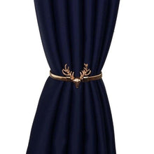 Load image into Gallery viewer, Golden Silver Curtain Clip Curtains Holders Feather Shape Tieback Buckle Clips Curtain Accessories Home Decor Modern Simple Style Curtain Tie Backs Decorative with Spring Curtain Strap Metal Plating Decorative Accessories 30cm