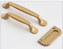 Load image into Gallery viewer, Golden Simple Fashion Aluminum Alloy Furniture Handles Bookcase Handles Wine Cabinet Handles Door Knob Handles For Cabinet Cabinet Knobs Cupboard Drawers Cabinet Dresser Bookcase Wardrobe 2.2CM