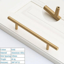 Load image into Gallery viewer, Golden Simple Fashion Aluminum Alloy Furniture Handles Bookcase Handles Wine Cabinet Handles Door Knob Handles For Cabinet Cabinet Knobs Cupboard Drawers Cabinet Dresser Bookcase Wardrobe 2.2CM
