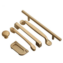 Load image into Gallery viewer, Golden Simple Fashion Aluminum Alloy Furniture Handles Bookcase Handles Wine Cabinet Handles Door Knob Handles For Cabinet Cabinet Knobs Cupboard Drawers Cabinet Dresser Bookcase Wardrobe 2.2CM