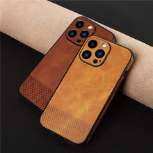 Load image into Gallery viewer, Gorgeous Luxury Genuine Leather Phone Case For iphone 13 Pro Max 12 11 14Pro Max XR XS MAX 7Plus Shockproof Cover Full Protective Slim Leather Luxury PU Flexible Bumper Non-Slip Grip Shockproof Full Body Protective Cover Men Women Phone Cases