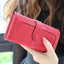 Load image into Gallery viewer, Gorgeous Matte Leather Long Wallet For Women And Lady Purse High Quality Female Wallets Card Holder Clutch Carteras