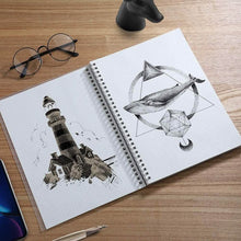 Load image into Gallery viewer, Graph Paper Notebook 100gsm Thick Graph Paper