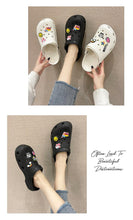 Load image into Gallery viewer, Gray Cute Summer Sandals Women Beach Sandals Non Slip Comfortable Lightweight Outdoor Sandals Woman Light Weight Quick Drying Slip-On Garden Clog Shoes Rubber Slipper