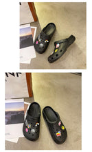 Load image into Gallery viewer, Gray Cute Summer Sandals Women Beach Sandals Non Slip Comfortable Lightweight Outdoor Sandals Woman Light Weight Quick Drying Slip-On Garden Clog Shoes Rubber Slipper