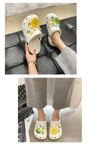 Load image into Gallery viewer, Gray Cute Summer Sandals Women Beach Sandals Non Slip Comfortable Lightweight Outdoor Sandals Woman Light Weight Quick Drying Slip-On Garden Clog Shoes Rubber Slipper