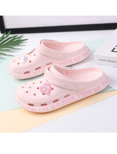 Load image into Gallery viewer, Gray Cute Summer Sandals Women Beach Sandals Non Slip Comfortable Lightweight Outdoor Sandals Woman Light Weight Quick Drying Slip-On Garden Clog Shoes Rubber Slipper