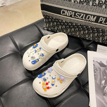 Load image into Gallery viewer, Gray Cute Summer Sandals Women Beach Sandals Non Slip Comfortable Lightweight Outdoor Sandals Woman Light Weight Quick Drying Slip-On Garden Clog Shoes Rubber Slipper