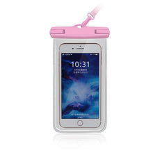 Load image into Gallery viewer, Gray Drop Resistant Waterproof Bag For Mobile Phones Under 6.9 Inches Plastic Mobile Phone Waterproof Case Diving Seal Phone Case Waterproof Pouch Phone Underwater Case 35m