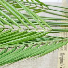 Load image into Gallery viewer, Green Artificial Palm Leaves Plastic Tropical Tree Fake Indoor Outdoor Garden Home Outdoor Decorations