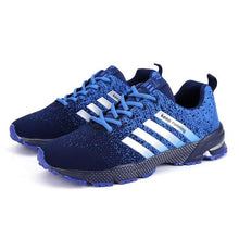 Load image into Gallery viewer, Green Breathable Mens Running Sneakers Outdoor Marathon Lightweight Running Mens Sport Shoes Athletic Footwear Breathable Comfortable Athletic Sport Sneakers