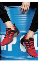 Load image into Gallery viewer, Green Breathable Mens Running Sneakers Outdoor Marathon Lightweight Running Mens Sport Shoes Athletic Footwear Breathable Comfortable Athletic Sport Sneakers