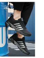 Load image into Gallery viewer, Green Breathable Mens Running Sneakers Outdoor Marathon Lightweight Running Mens Sport Shoes Athletic Footwear Breathable Comfortable Athletic Sport Sneakers