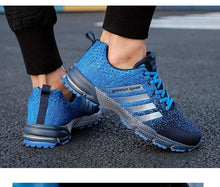 Load image into Gallery viewer, Green Breathable Mens Running Sneakers Outdoor Marathon Lightweight Running Mens Sport Shoes Athletic Footwear Breathable Comfortable Athletic Sport Sneakers