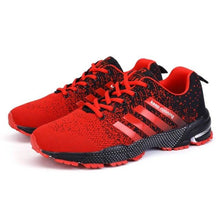 Load image into Gallery viewer, Green Breathable Mens Running Sneakers Outdoor Marathon Lightweight Running Mens Sport Shoes Athletic Footwear Breathable Comfortable Athletic Sport Sneakers