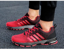 Load image into Gallery viewer, Green Breathable Mens Running Sneakers Outdoor Marathon Lightweight Running Mens Sport Shoes Athletic Footwear Breathable Comfortable Athletic Sport Sneakers