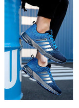 Load image into Gallery viewer, Green Breathable Mens Running Sneakers Outdoor Marathon Lightweight Running Mens Sport Shoes Athletic Footwear Breathable Comfortable Athletic Sport Sneakers