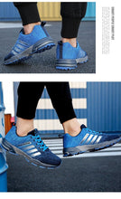 Load image into Gallery viewer, Green Breathable Mens Running Sneakers Outdoor Marathon Lightweight Running Mens Sport Shoes Athletic Footwear Breathable Comfortable Athletic Sport Sneakers
