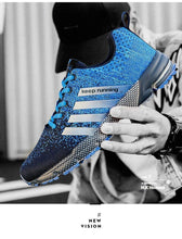 Load image into Gallery viewer, Green Breathable Mens Running Sneakers Outdoor Marathon Lightweight Running Mens Sport Shoes Athletic Footwear Breathable Comfortable Athletic Sport Sneakers