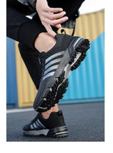 Load image into Gallery viewer, Green Breathable Mens Running Sneakers Outdoor Marathon Lightweight Running Mens Sport Shoes Athletic Footwear Breathable Comfortable Athletic Sport Sneakers